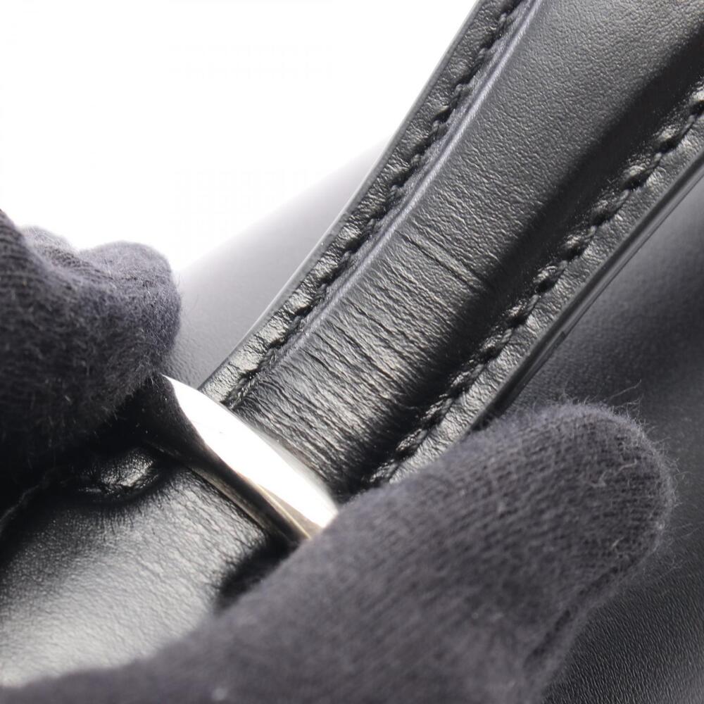 Gucci GG Shoulder Bag Black Leather - Picture 6 of 7